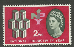 GB 1962 QE2 2 1/2d Productivity Year MM SG 631.. ( K685 ) - Unused Stamps