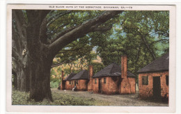 Old Slave Huts The Hermitage Savannah Georgia 1929 Postcard - Savannah