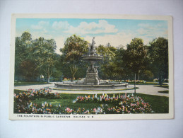 Canada - Halifax Nova Scotia: The Fountain In Public Garden - Unused - Halifax