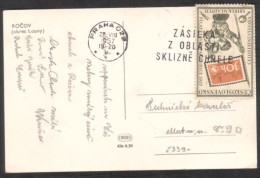 C00917 - Czechoslovakia (1957) Praha 022 (8): Shipping From Areas Harvest Hops (machine Postage Postmark) - Bières