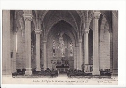 Carte 1910 Intérieur De L'église De Beaumont La Ronce - Beaumont-la-Ronce