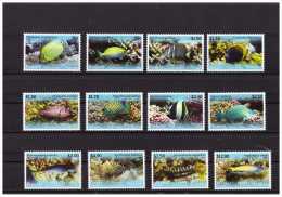 PENRHYN 2013 Tropical Fish 12 Values MNH - Penrhyn