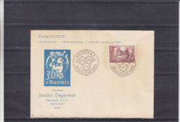 Animaux - écureuil -  Finlande - Carte Postale De 1953 - Oblitération Spéciale  - Helsinki - Covers & Documents