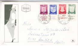 Israël - Lettre Illustrée De 1965 - Expédié Vers La Suisse - Covers & Documents