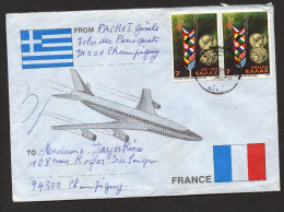 ENVELOPPE  De  GRECE  VOIR SCAN - Cartas & Documentos