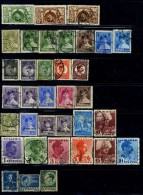1927-1947 Nice Lot Of 35 Used Stamps,Romania,Rumänien,Roumanie,Rumania,VFU,Hinged,Used - Gebraucht