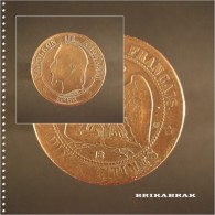 PIECE FRANCE 10 CENTIMES NAPOLEON III 1865 Jeton Monnaie Médaille Collection Numismate Numismatique - 10 Centimes