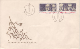 1974 21.3 Envelope W/ 60h, 80h Stamps, Heroes Of War And/or Resistance, Maybe FDC, BRNO Cancel - Briefe U. Dokumente