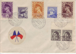 1946 25.6 Philatelic Envelope, Commemoration Fo Capt. Aloisu Vasaktovi - Brieven En Documenten
