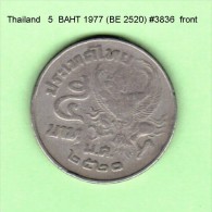THAILAND   5  BAHT  1977  (BE 2520)   (Y # 111) - Thailand