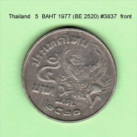 THAILAND   5  BAHT  1977  (BE 2520)   (Y # 111) - Thaïlande