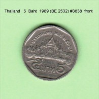 THAILAND   5  BAHT  1989  (BE 2532)   (Y # 219) - Tailandia
