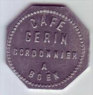 Monnaie De Nécessité - LOIRE 42 - Boën - Café Gerin Cordonnier - 12 1/2c - Monétaires / De Nécessité