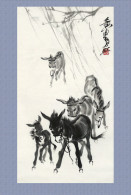 (N54-028  )  Anes Esel Donkey Burros Y Asnos, Postal Stationery-Entier Postal-Ganzsache-Postwaar Destuk - Donkeys