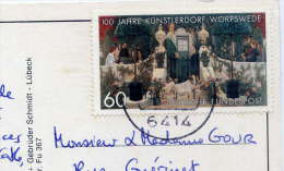 Allemagne--Carte Postale D´Allemagne Pour La France  Avec Joli Timbre - Covers & Documents