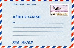 Aérogramme De 1978 Type Concorde Survolant Paris à 1f90 - Aerogrammi