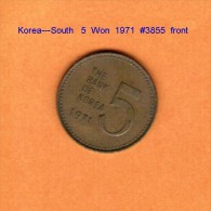 KOREA---South    5  WON  1971   (KM # 5a) - Korea (Süd-)