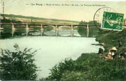 78 LE PECQ ++ Bords De Seine - Le Pont - Au Loin: La Terrasse De St-Germain ++ - Le Pecq