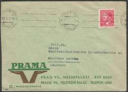 BuM0905 - Böhmen Und Mähren (1945) Prag 86 - Praha 86 (machine Postmark) Letter, Tariff: 1,20K (stamp: Adolf Hitler) - Lettres & Documents
