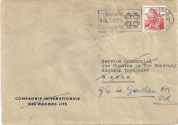 Motiv Brief  "Compagnie Internationale Des Wagons-Lits"            1949 - Brieven En Documenten