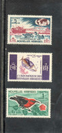 NOUVELLES-HEBRIDES : Poisson (Rhinecanthus Aculeatus), Oiseau (Myzomela Cardinalis), Mine - Légende En Français - - Unused Stamps