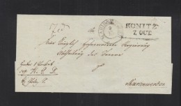 Poland Cover Konitz Chojnice To Marienwerder - ...-1860 Prephilately