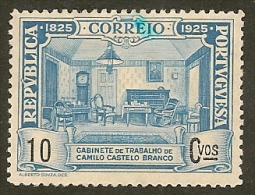 1925 - Centenary Of The Birth Of Camilo Castelo Branco - Neufs