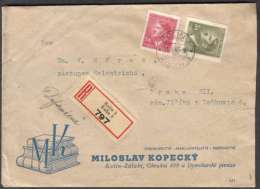 BuM0939 - Böhmen Und Mähren (1945) Kolin 3 - Kolin 3 / Prag 31 - Praha 31 (R-letter) Tariff: 4,20K (stamp: Adolf Hitler) - Lettres & Documents