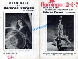 ESPAGNE - GITAN- FLAMINGO 1971- PROGRAMME GALA BAILAORA GITANA-DOLORES VARGAS- VERANO- LA TERREMOTO-FLAMENCO - Programs