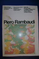 PFS/17 PIERO RAMBAUDI: Maestri Torinesi E Piemontesi-Foyer Del Piccolo Regio 1977 - Arts, Architecture