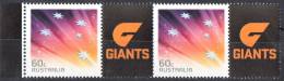 Australia 2012 AFL Footy Stamps - GWS Giants 60c Pair MNH - Football - Mint Stamps