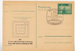 DDR P79-4-73 C4 Postkarte PRIVATER ZUDRUCK Möbelkombinat Eisenberg Sost. 1973 - Cartes Postales Privées - Oblitérées