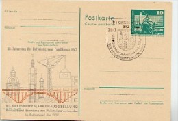 DDR P79-1-75 C23 Postkarte PRIVATER ZUDRUCK Befreiung Faschismus Eisenberg Sost. 1975 - Privé Postkaarten - Gebruikt