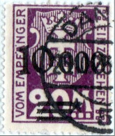 SI53D Europa Polonia DANZIG  Freie Stadt  Citta Libera 500 Pf. 1921 Violetto (scarlatto Scuro) Usato Lusso - Segnatasse