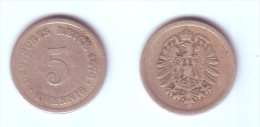 Germany 5 Pfennig 1876 J - 5 Pfennig