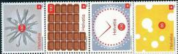 XA0996 Switzerland 2008 Watches, Knives, Chocolate 4v MNH - Clocks