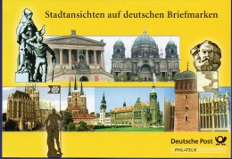 Gedenkblatt 2003 Stadt-Ansichten BRD 2309 SST Mit DDR ZD-Streifen 3030/1 + 3173/6 ** 13€ Architectur Document Bf Germany - Otros & Sin Clasificación