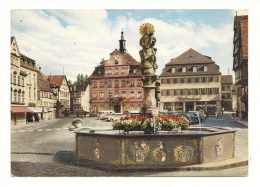 Cp, Allemagne, Schwäbisch Gmünd, Marktplatz, Voyagée 1979 - Schwäbisch Gmünd