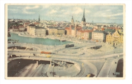 Cp, Suède, Stockholm, Slussen, écrite - Schweden