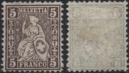 SUISSE SCHWEIZ SWITZERLAND Poste  50 ** Sans Gomme HELVETIA Assise - Used Stamps