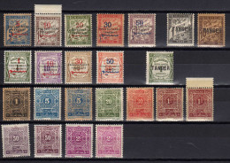 Maroc - Lot De 23 Timbres Taxe - Strafport