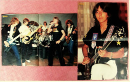 2 Kleine Musik Poster  Gruppe Teens ( Robby Bauer ) -  1 Rückseite : Louis De Funes ,  Von Bravo Ca. 1982 - Plakate & Poster