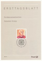 BRD / First Day Sheet (1997/19) Bonn: Sebastian Kneipp (1821-1897) Bavarian Priest; One Of The Founders Hydrotherapy - Thermalisme