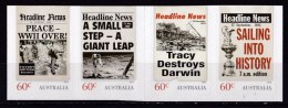 Australia 2013 Headline News Set Of 4 Self-adhesives MNH Ex Booklet - Mint Stamps