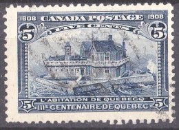 Canada 1908 Quebec Tercentenary 5c Blue Used  SG 191, SC 99 - Usati