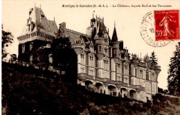 MONTIGNY Le CANNELON  Le Chateau Facade Sud Et Les Terrasses  Carte En  Bon état écrite Timbrée - Montigny-le-Gannelon