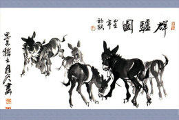 (N54-085  )  Anes Esel Donkey Burros Y Asnos, Postal Stationery-Entier Postal-Ganzsache-Postwaar Destuk - Ezels