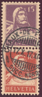 Schweiz Zusammendruck Zu#Z3 Gestempelt Chaux De Fonds 1917-10-17 - Zusammendrucke