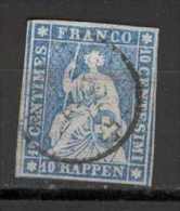 SCHWEIZ, MiNr  14 II Byo, Zu 23 C - Oblitérés