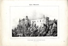 LITHOGRAPHIE  -  GUIENNE MONUMENTALE  -  CHATEAU DE LANOUE  -  BRAS DE FER  -  47 - Lithographies